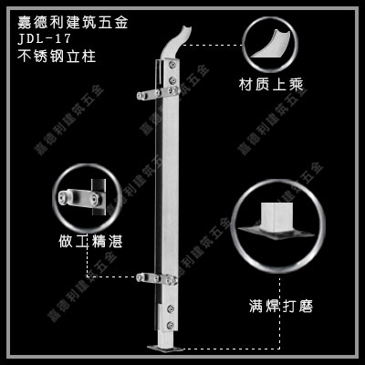 不锈钢双片立柱